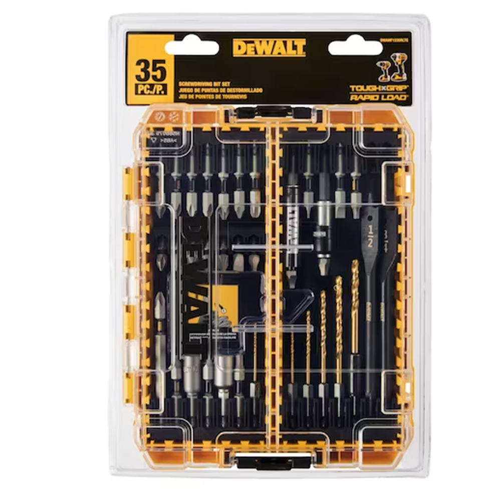 DeWALT RAPID LOAD 35 Piece Accessory Sets with ToughCase from GME Supply
